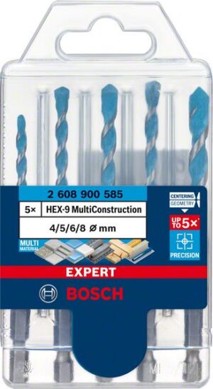 Yleisporanterä Bosch MultiConstruction HEX-9, 4/5/6/6/8 mm