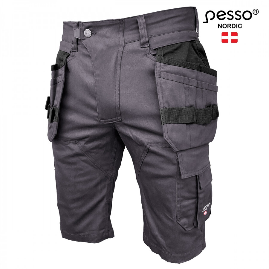 Työshortsit Pesso Stretch 215, harmaa
