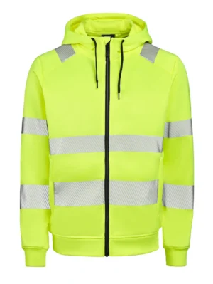 GESTO Essential G237 Hi-Vis huppari täysvetoketjulla, keltainen