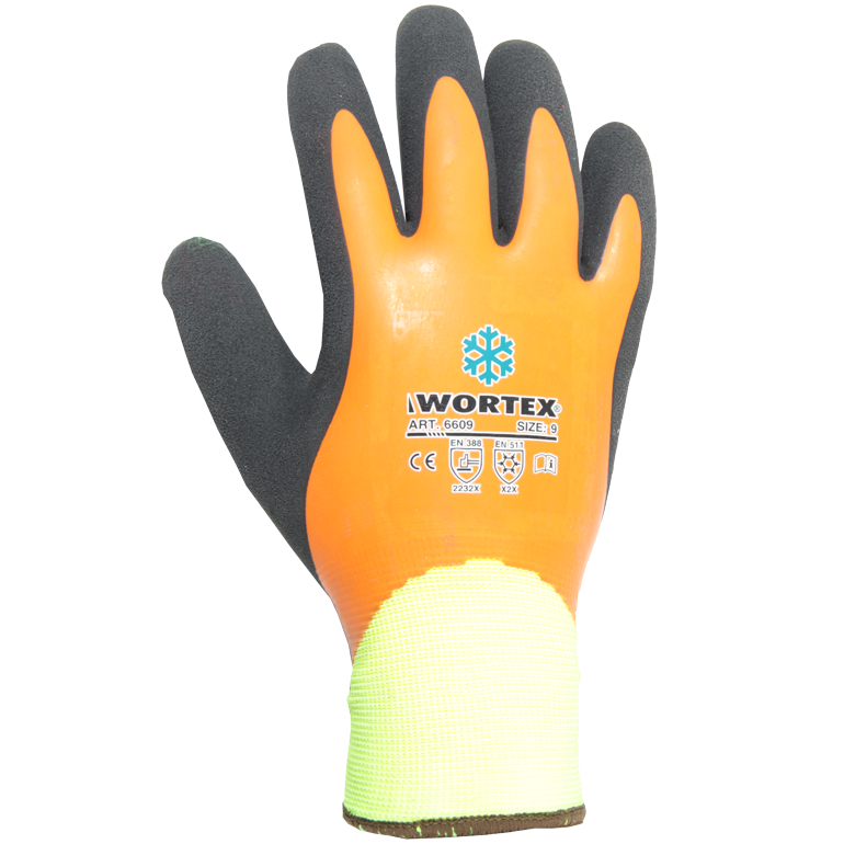 Wortex sorm vedenpitävät, vuorilliset kaksinkertaisella lateksipinnoitteella varustetut talvikäsineet
