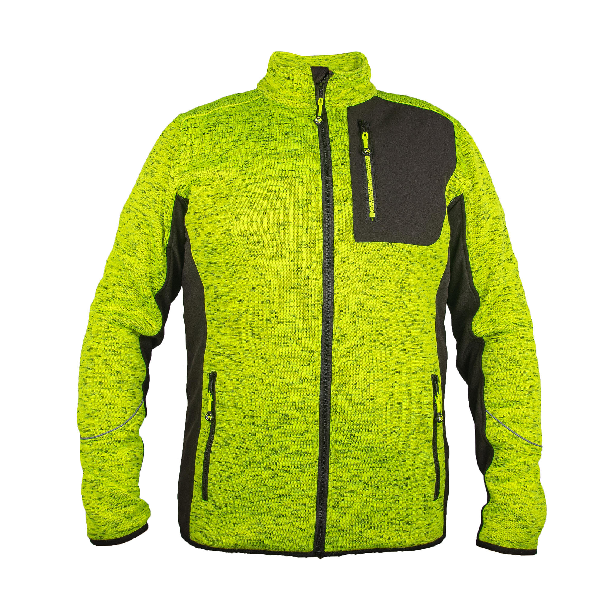 HW River Hi-Vis neulottu takki, keltainen