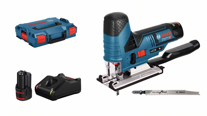 Akkupistosahat Bosch GST 12V-70, 2x3.0, 12V-40, L-BOXX