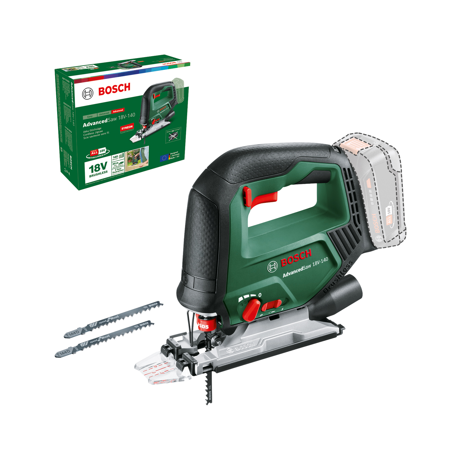 Akkupistosahat Bosch Green AdvancedSaw 18V-140