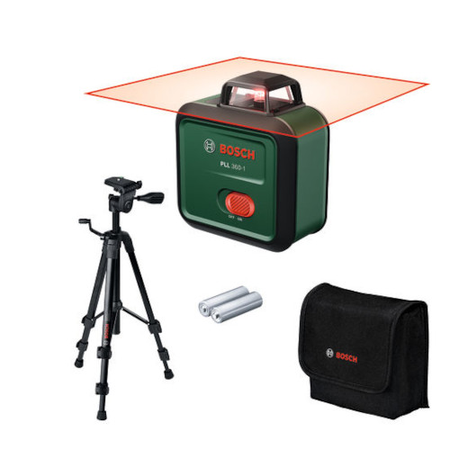Linjalaser Bosch Green PLL360-1, Set
