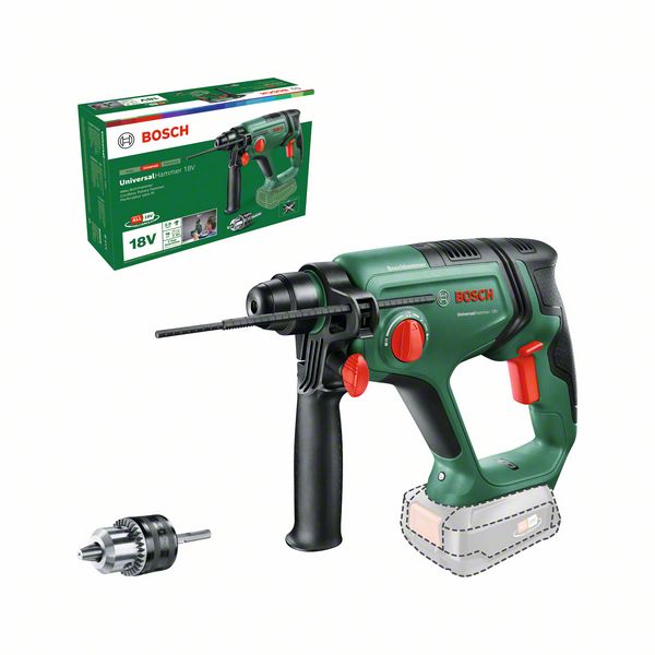 Akkuporavasara Bosch Green UniversalHammer 18V, SOLO