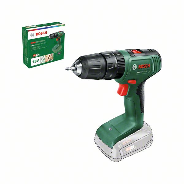 Akkuiskuporakone Bosch Green EasyImpact 18V-40, SOLO