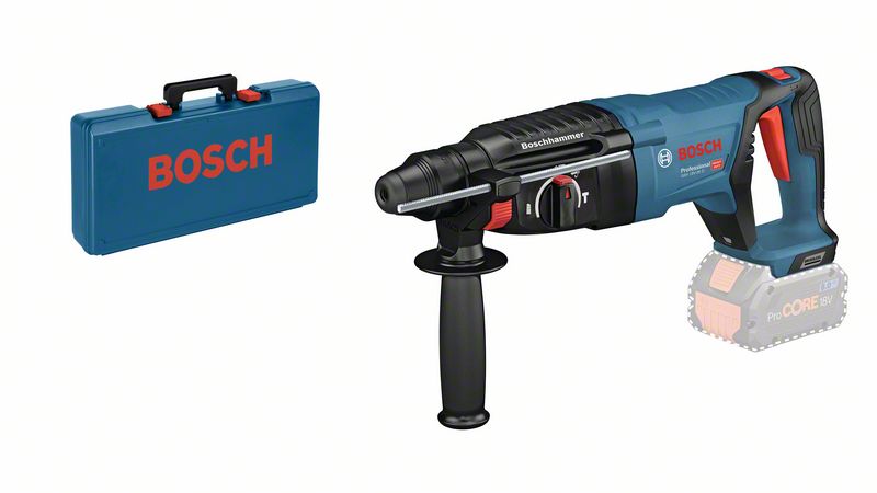 Akkuporavasara, SDS plus -kiinnitys Bosch GBH 18V-26D, SOLO, L-BOXX