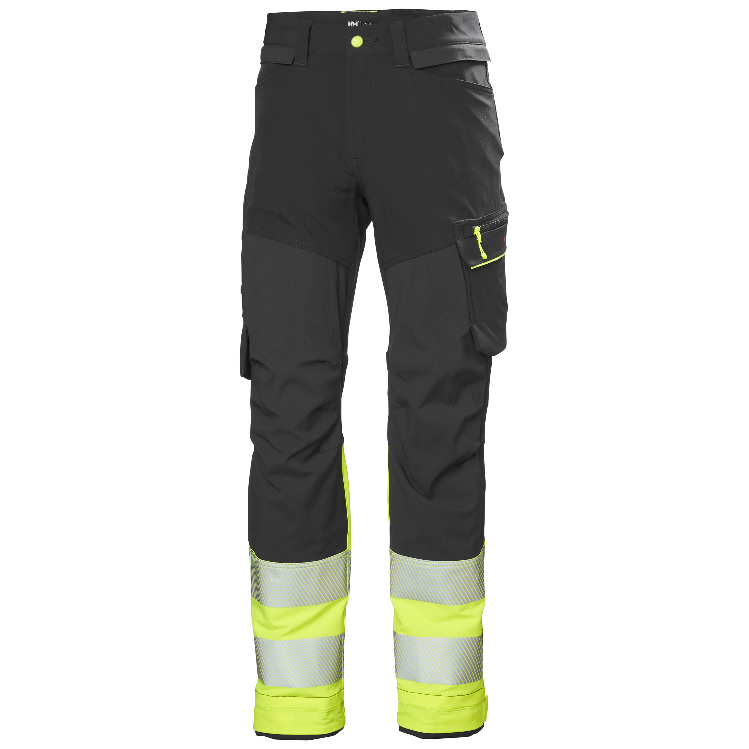 Housut Helly Hansen ICU BRZ CNCT, HIVIS luokka 1, keltainen/tummanharmaa