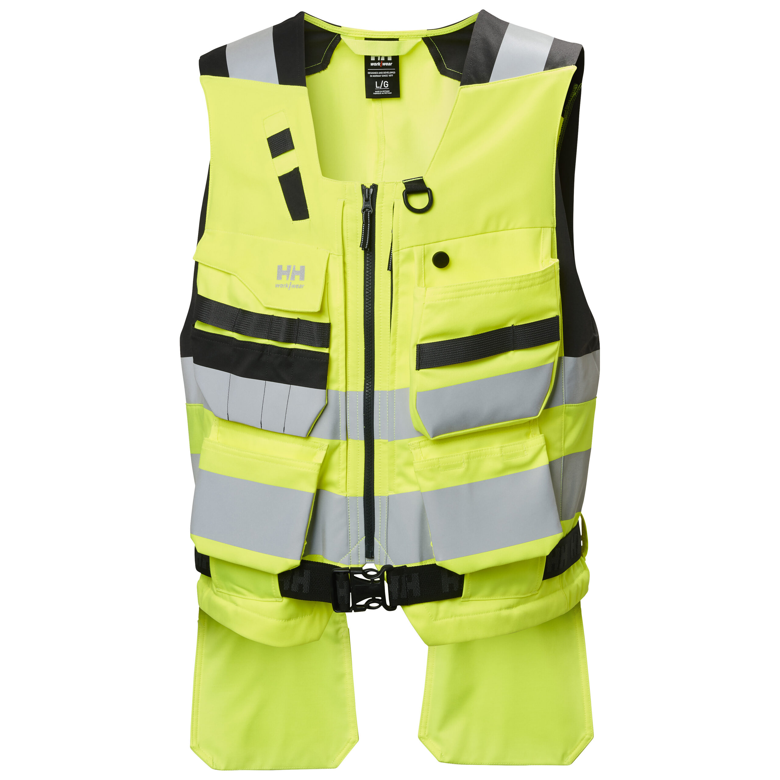 Riipputaskuliivi Helly Hansen Alna 4X, keltainen/tummanharmaa