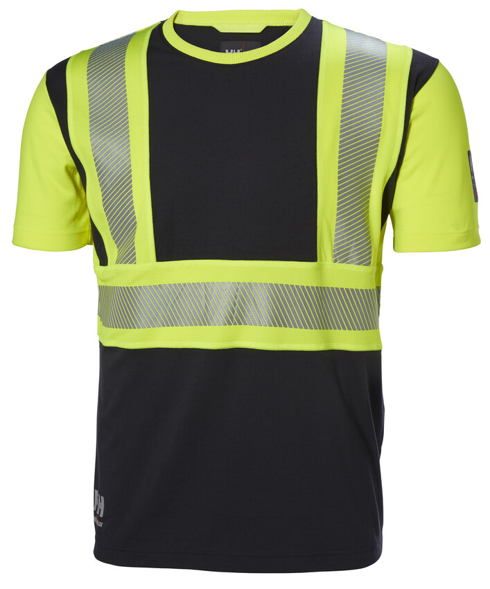 T-paita Helly Hansen ICU, keltainen/tummanharmaa