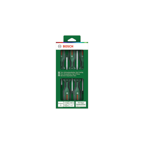 Ruuvitalttasarja Bosch Green Torx, 5 kpl