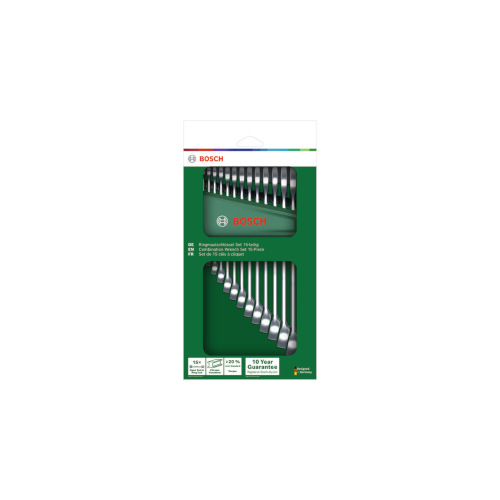 Kiintoavainsarja Bosch Green, 15 kpl