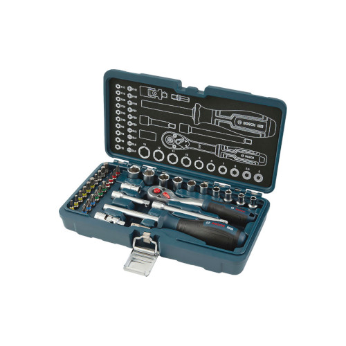 Bosch 37-osainen räikkäsarja 1/4"