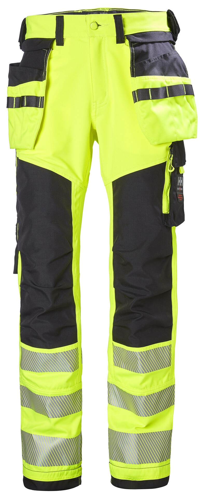 Riipputaskuhousut Helly Hansen ICU, HIVIS luokka 2, keltainen/tummanharmaa