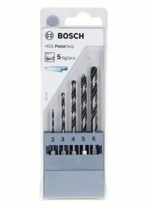 Bosch 5-osainen HSS PointTeQ Hex ‑poranteräsarja, 2–6 mm