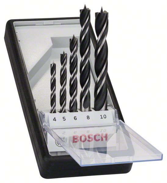Bosch PRO Wood Brad Point Drill Bit Set, 5 kpl