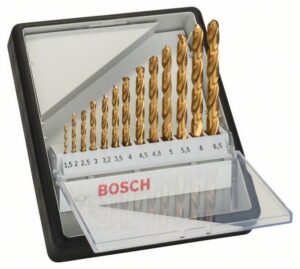 Bosch 13-osainen Robust Line -metalliporanteräsarja, HSS-TiN, 135°, 1,5–6,5 mm