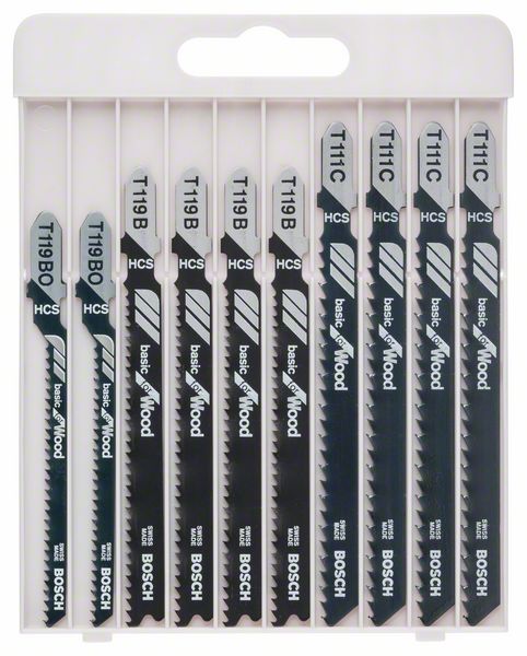 Bosch 10-os. pistosahanteräsarja Basic for Wood