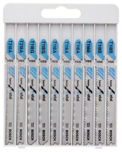 Bosch 10-os. pistosahanteräsarja Basic for Metal