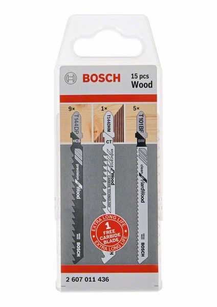 Bosch PRO Wood ‑sarja, 15 osaa