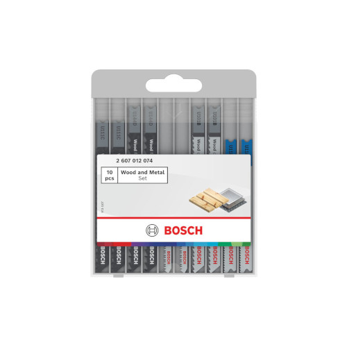 Bosch Puu ja metalli -pistosahanteräsarja, 10 kpl