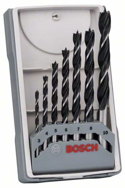 Bosch PRO Wood Brad Point Drill Bit Set, 7 kpl