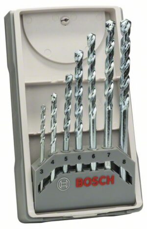 Bosch 7-osainen CYL-1-kiviporanteräsarja, 3/4/5/6/6/7/8 mm