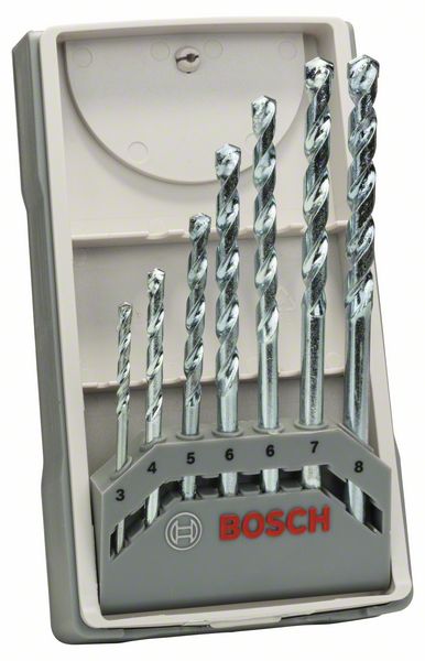 Bosch 7-osainen CYL-1-kiviporanteräsarja, 3/4/5/6/6/7/8 mm