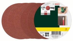 Hiomapaperi Bosch D125 mm, 25 kpl, karkeus K120