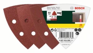 Delta-hiomapaperit Bosch - 240, 25 kpl, karkeus K 60