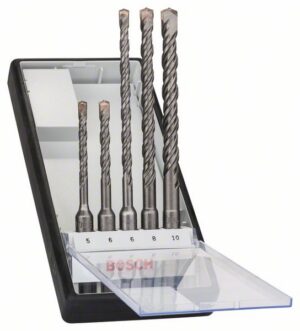 Bosch 5-osainen Robust Line SDS plus-5 -poravasaranteräsarja, 5–10 mm