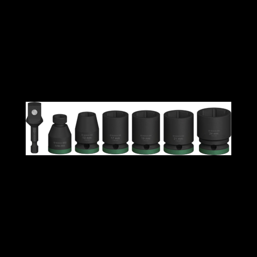 Bosch PRO Impact Socket Set -hylsysarja ja adapteri, 1/2", Standard, 7 kpl