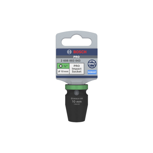 Bosch PRO Impact Socket -hylsy, 1/2", 10 mm, Standard