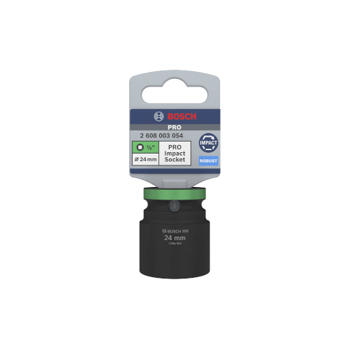 Bosch PRO Impact Socket -hylsy, 1/2", 24 mm, Standard