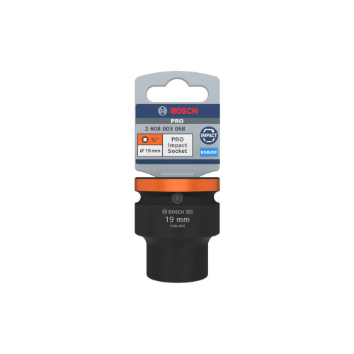 Bosch PRO Impact Socket -hylsy, 3/4", 19 mm, Standard