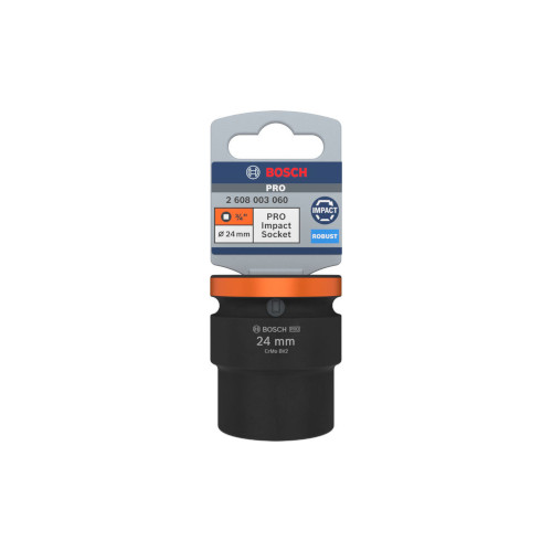 Bosch PRO Impact Socket -hylsy, 3/4", 24 mm, Standard