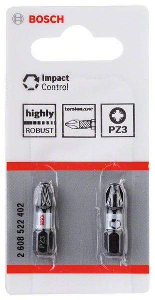 Bosch PRO Pozidriv Impact -kärki, PZ3, 25 mm, 2 kpl