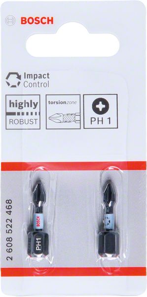 Bosch PRO Phillips Impact -kärki, PH1, 25 mm, 2 kpl