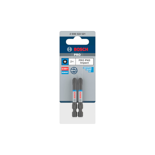 Bosch PRO Phillips Impact -kärki, PH3, 55 mm, 2 kpl