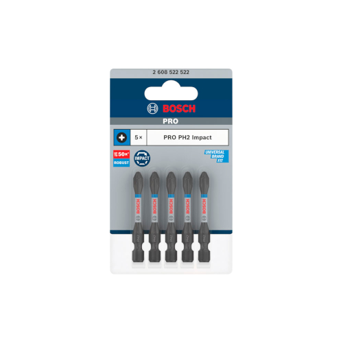 Bosch PRO Phillips Impact -kärki, PH2, 55 mm, 5 kpl