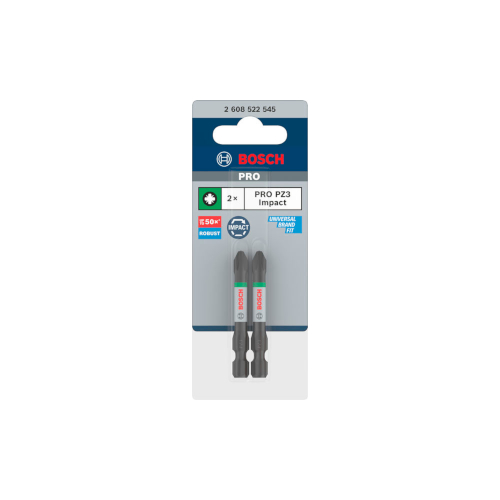 Bosch PRO Pozidriv Impact -kärki, PZ3, 55 mm, 2 kpl