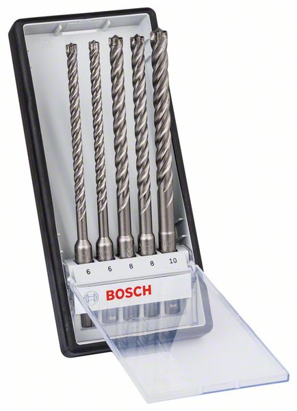 Poranteräsarja Bosch SDS-plus-7X Robust Line, 6/6/8/8/10 mm