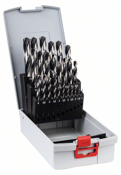Bosch HSS-kierukkaporanterä PointTeQ, 25-osainen ProBox, 1–13 mm
