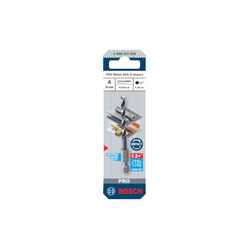 Bosch PRO Metal HSS-G iskevä kierreporanterä, 4x43x83 mm