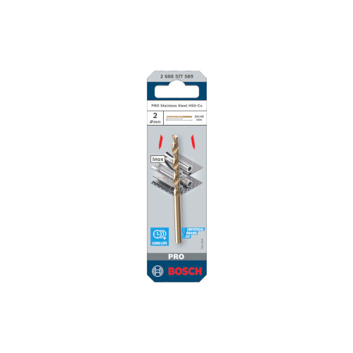 Bosch PRO Stainless Steel HSS-Co kierreporanterä, 2x24x49 mm