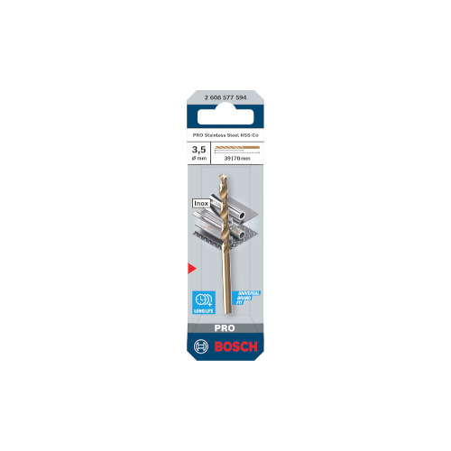 Bosch PRO Stainless Steel HSS-Co kierreporanterä, 3.5x39x70 mm