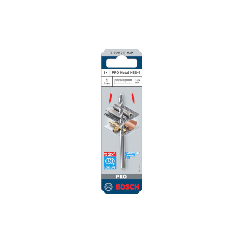 Bosch PRO Metal HSS-G -kierreporanterä, 1x12x34 mm