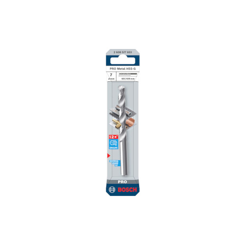 Bosch PRO Metal HSS-G -kierreporanterä, 7x69x109 mm