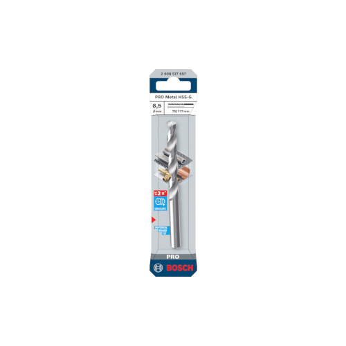 Bosch PRO Metal HSS-G -kierreporanterä, 8.5x75x117 mm