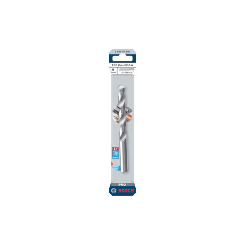 Bosch PRO Metal HSS-G -kierreporanterä, 9x81x125 mm